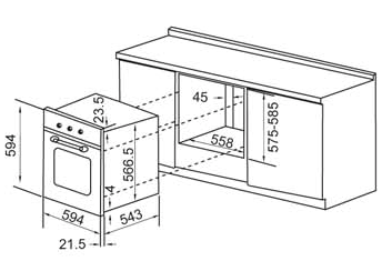 CUCINE CU60MC古典式多功能电烤箱